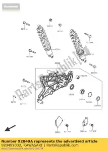 kawasaki 92049Y032 óleo de vedação, 30x40x7 sc300aef - Lado inferior