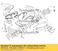 895918, Piaggio Group, lh tampa lateral aprilia shiver zd4rag00 750 2010 2011 2012 2013 2014 2015 2016, Novo