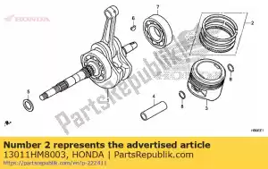 Honda 13011HM8003 set di anelli, pistone (std.) - Il fondo