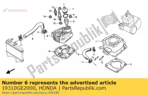 Honda 19310GE2000 junta tórica, termostato - Lado inferior