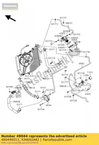 Kawasaki 490440011 pump-water - Bottom side