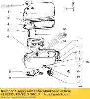 4178205, Piaggio Group, cover cleaner vespa px 125 200 1985 1992 2007, New