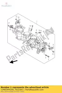 suzuki 1340544G00 body assy, ??throt - Il fondo