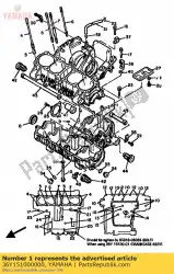 Aquí puede pedir conjunto de cárter de Yamaha , con el número de pieza 36Y151000000: