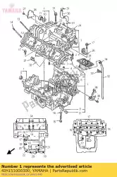 Qui puoi ordinare basamento del carter da Yamaha , con numero parte 4JH151000300: