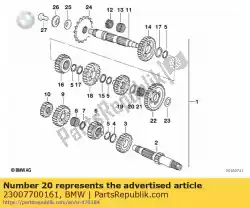 Qui puoi ordinare disco di arresto - 21,2x30x1 da BMW , con numero parte 23007700161: