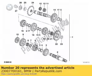 bmw 23007700161 stop disk - 21,2x30x1 - Bottom side