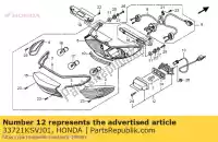 33721KSVJ01, Honda, objectif comp., licence honda xl 1000 2007 2008 2009 2010 2011, Nouveau