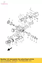 vliegtuiglager, krukas 1 van Yamaha, met onderdeel nummer 5GJ11416A000, bestel je hier online: