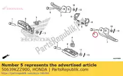pin, stapbalk van Honda, met onderdeel nummer 50639KZZ900, bestel je hier online:
