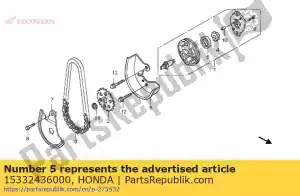 Honda 15332436000 rotor, bomba de aceite exterior - Lado inferior