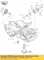 490650046, Kawasaki, filtro de óleo ej800ags kawasaki  w 650 800 1999 2001 2002 2003 2004 2005 2006 2011 2012 2013 2014 2016 2018 2019 2020 2021, Novo