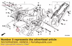 Aquí puede pedir collar a, l. Soporte del motor de Honda , con el número de pieza 50192MGE000: