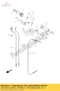 yamaha 5D7F61212000 uchwyt lewy - Dół