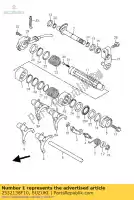 2532138F10, Suzuki, came, gea reverso suzuki lt a 400 2003 2004 2005 2006 2007, Novo