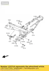 Here you can order the plate,lh,m. S. Black from Kawasaki, with part number 13271S077593: