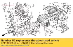 Here you can order the emb,rr trunk(hond from Honda, with part number 87111MCA505: