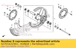 Tutaj możesz zamówić felga, tylne ko? O od Honda , z numerem części 42701KZZ901: