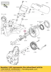 boutdop, 8x18 van Kawasaki, met onderdeel nummer 120CA0818, bestel je hier online: