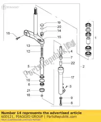 Qui puoi ordinare plug cpl. Da Piaggio Group , con numero parte 600121: