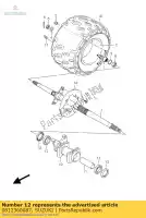 0812360087, Suzuki, cuscinetto a sfere suzuki lt z 400 2003 2004 2005 2006 2007 2008, Nuovo