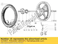 414497, Piaggio Group, Brake jaw piaggio ciao 50, New