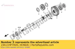 Aqui você pode pedir o nenhuma descrição disponível no momento em Honda , com o número da peça 23611HP7A00: