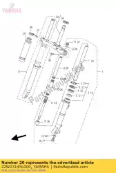 Ici, vous pouvez commander le joint huile auprès de Yamaha , avec le numéro de pièce 22W23145L000: