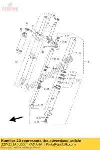 yamaha 22W23145L000 joint huile - La partie au fond