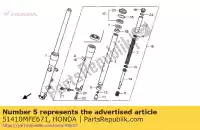 51410MFE671, Honda, pipe comp., fr. forchetta honda vt 750 2007 2008 2010 2011 2013, Nuovo