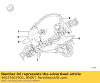 46637667906, BMW, panel boczny, prawy, zagruntowany bmw c1 125 200 2000 2001 2002 2003 2004, Nowy