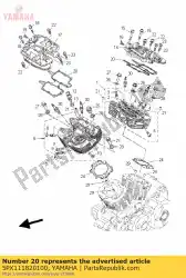 Qui puoi ordinare guarnizione, testata 2 da Yamaha , con numero parte 5PX111820100: