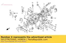 Aqui você pode pedir o placa, l. Fr. Cabide de motor em Honda , com o número da peça 50137MZ5000: