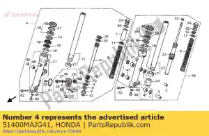Honda 51400MAJG41 fork assy,r fr - Bottom side