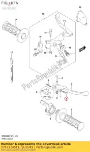 Suzuki 5743114511 parafuso, ajuste - Lado inferior