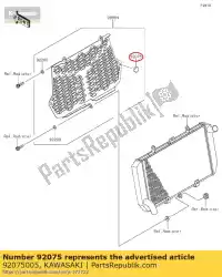 Aquí puede pedir amortiguador kl600-a1 de Kawasaki , con el número de pieza 92075005: