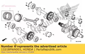 Honda 13218PWA003 rolamento h, biela - Lado inferior