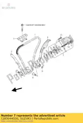 Ici, vous pouvez commander le ajusteur assy, ?? T auprès de Suzuki , avec le numéro de pièce 1283044G00: