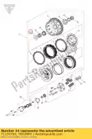 T1174700, Triumph, podk?adka 25,5x53x2,5mm triumph daytona 675 from vin 381275 daytona 675 from vin 564948 daytona 675 up to vin 381274 daytona 675 vin 381275 to vin 564947 daytona 675r from vin 564948 street triple street triple from vin 560477 street triple r street triple r from vin 560477 stre, Nowy