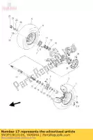 5NDF53810100, Yamaha, Axle, wheel yamaha yfm 450 2003 2004 2006 2007 2008 2009 2010, New