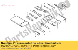 Aqui você pode pedir o chave 3, menos parafuso em Honda , com o número da peça 89215KGH900: