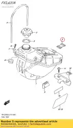 Here you can order the band,fuel tank from Suzuki, with part number 4456049H00: