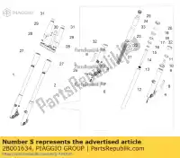 2B001634, Piaggio Group, rh schuifregelaar moto-guzzi audace audace 1400 carbon abs zgulc000 zgulc001 zgulca00 zgulcu00 zgulcu01 zgulcua0 1400 2015 2016 2017 2018 2019 2020 2021, Nieuw