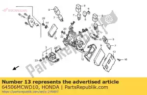 Honda 64506MCWD10 soporte, unidad de abs - Lado inferior