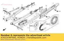 Tutaj możesz zamówić brak opisu w tej chwili od Honda , z numerem części 43431KWF900: