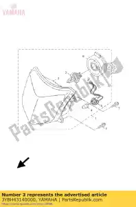 Yamaha 3YBH43140000 lampadina, faro - Il fondo