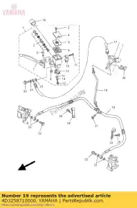 yamaha 4D3258710000 pipe, brake - Bottom side