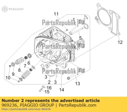 Aprilia 969236, Guarnizione del tubo di scarico, OEM: Aprilia 969236