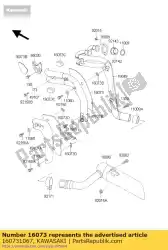 Aquí puede pedir aislante, rr, interior de Kawasaki , con el número de pieza 160731067: