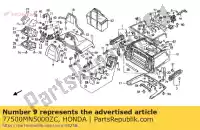 77500MN5000ZC, Honda, siège assise, dossier * type3 * (r106l) (type3) honda gl 1500 1989, Nouveau